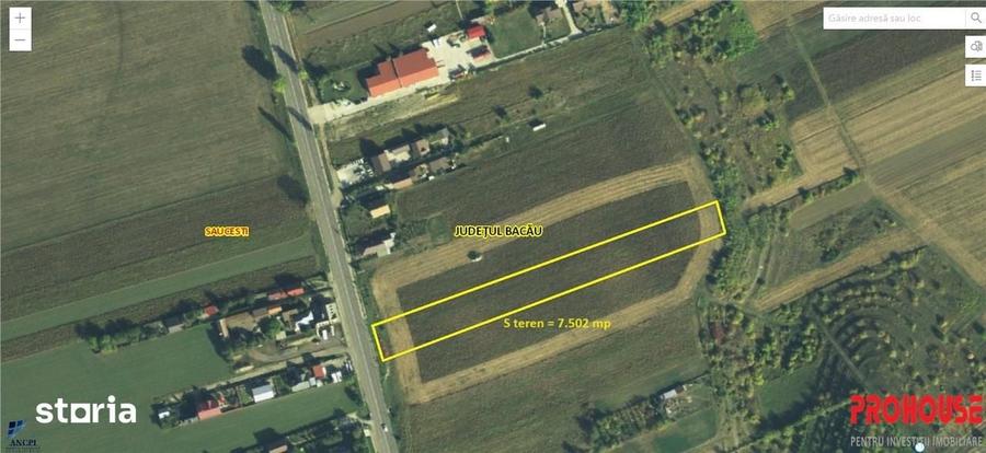Teren de 7502 mp, în Săucești