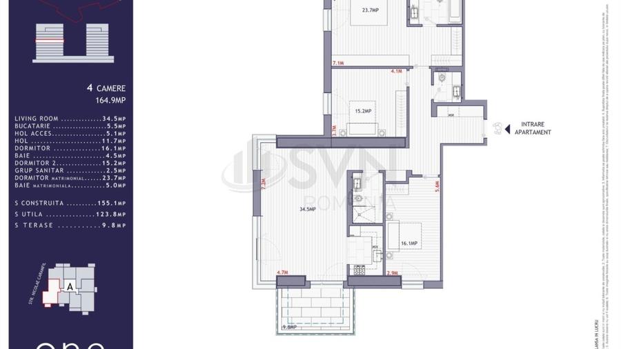 Apartament cu 4 camere decomandat, mobilat în Herăstrău