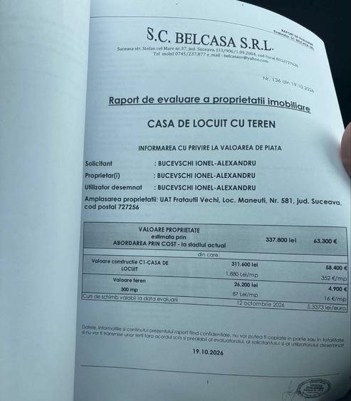Casă cu 4 camere în Măneuți