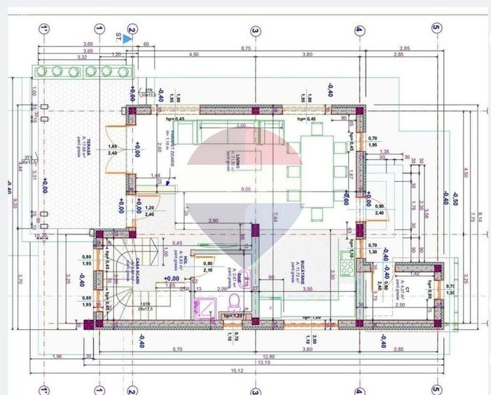 Casă individuală cu 5 camere cu Teren 511 Mp în Cristian