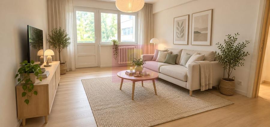 Apartament cu 3 camere semidecomandat în Lacul Tei