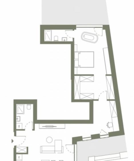 Apartament 2 camere 74.8 si 2 terase in Hexagon - 1