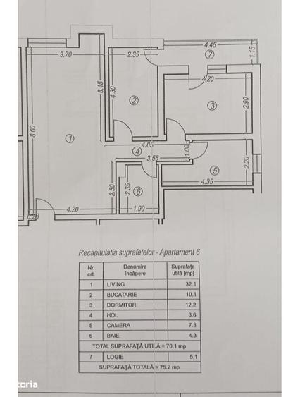 Apartament cu 3 camere în Găgeni