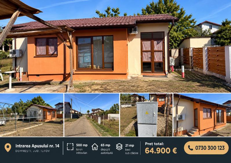 Teren Construcții intravilan de 500 mp, în Domnești