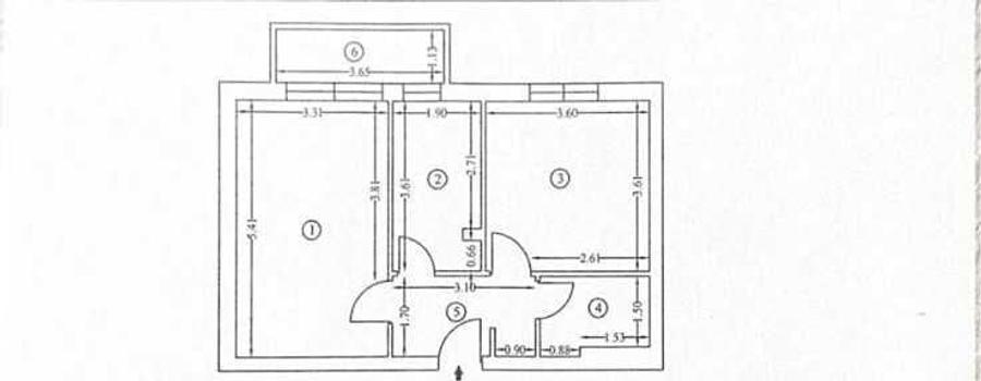Apartament cu 2 camere decomandat în Crețuleasca