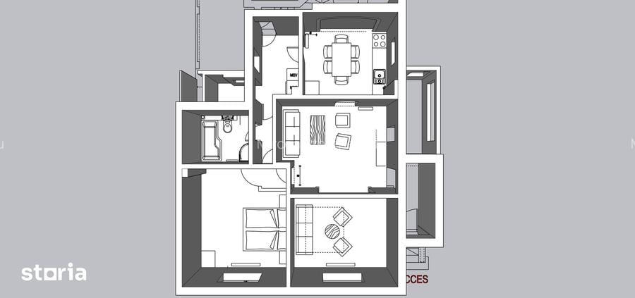 3 camere Doroban?ii / Naum Ramniceanu /94.7mp total/Parter/Proprietar