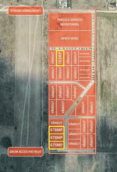 Teren Construcții intravilan de 678 mp, în Calea Urseni