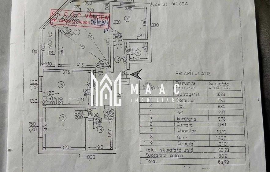 Apartament cu 3 camere decomandat, mobilat în Ostroveni