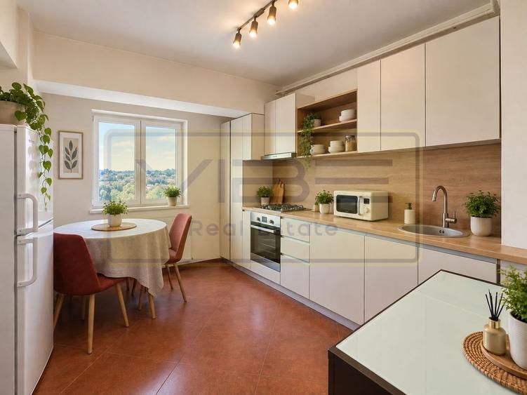 Apartament cu 4 camere decomandat, mobilat în Central