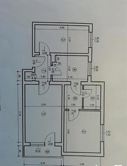Apartament cu 2 camere circular, mobilat în Tudor Vladimirescu
