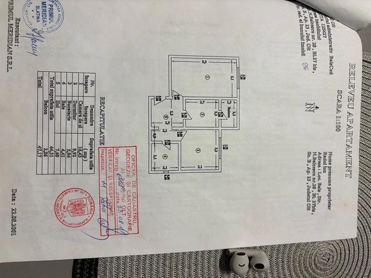 Apartament cu 2 camere decomandat în Ultracentral