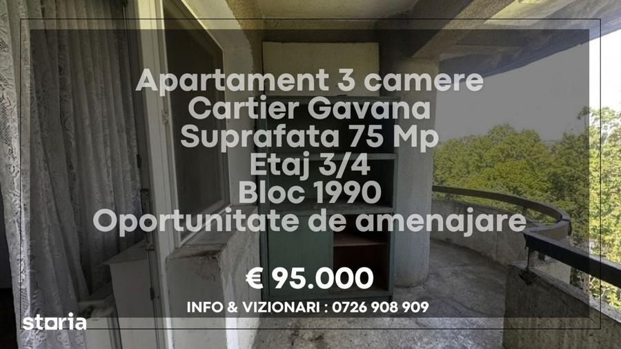 Apartament decomandat 3 camere Gavana - 7