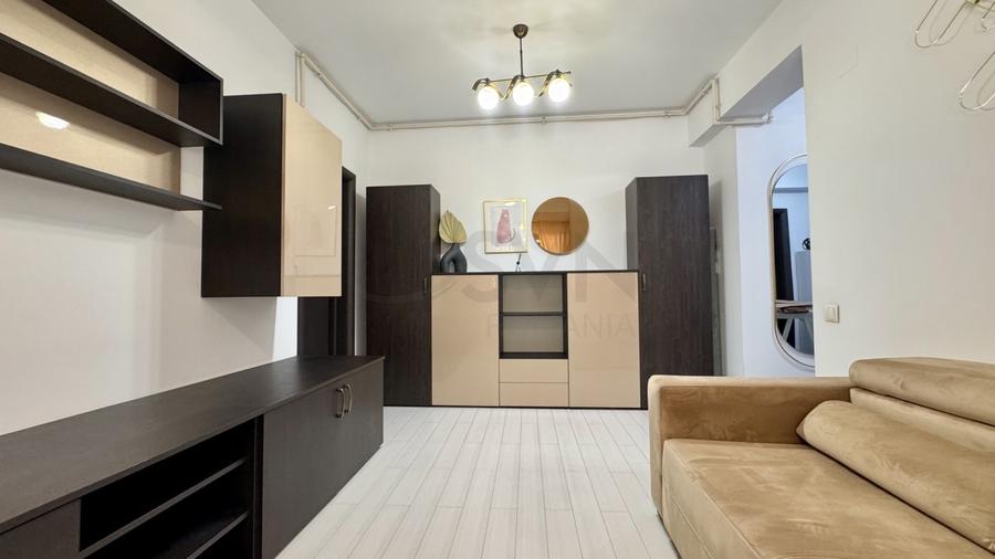 Apartament cu 2 camere semidecomandat, mobilat în Giurgiului