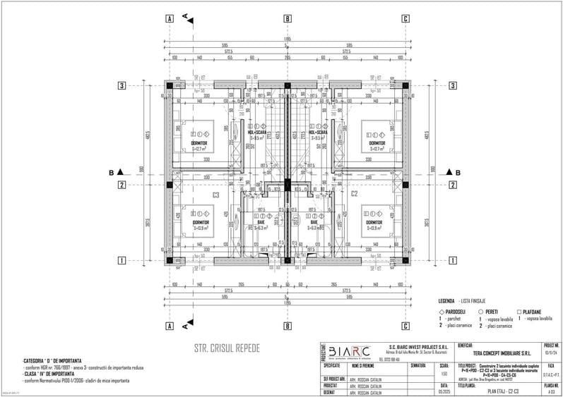Duplex cu 3 camere cu Canalizare în Nord-Est