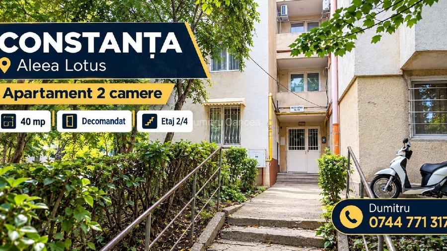 Tomis NORD, Apartament decomandat 2 camere - 40 mp - etaj 2