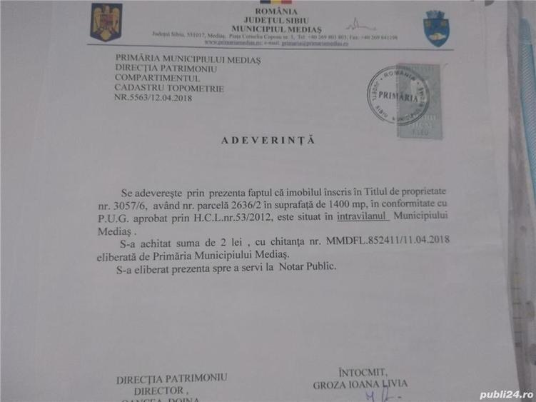 Teren de 1400 mp, în Central