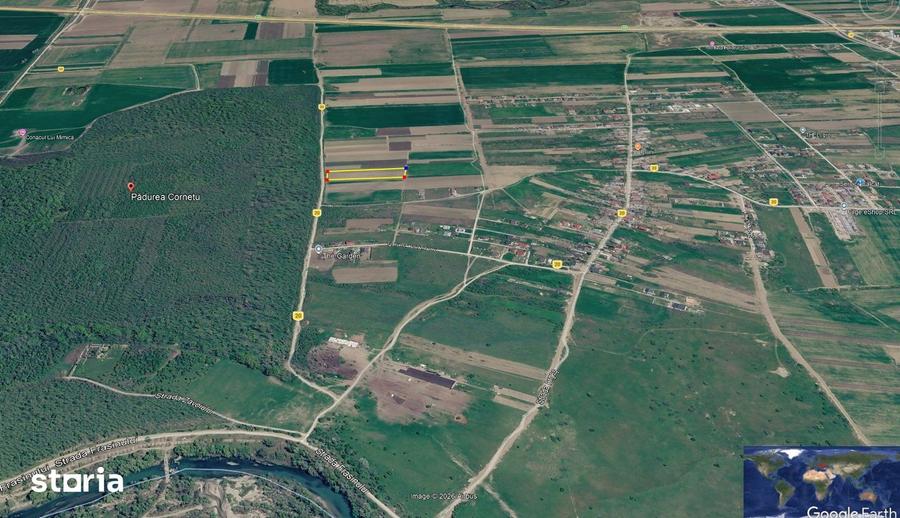 Teren de 4700 mp, în Vest