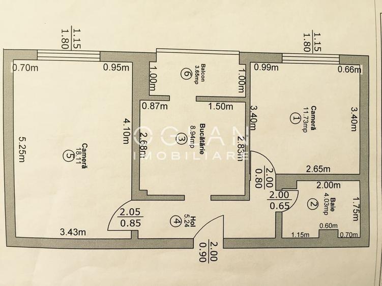 Apartament 2 cam, decomandat , etaj 2, Vasile Aaron - 15