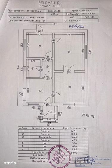 Casă cu 3 camere cu Teren 451 Mp în Central