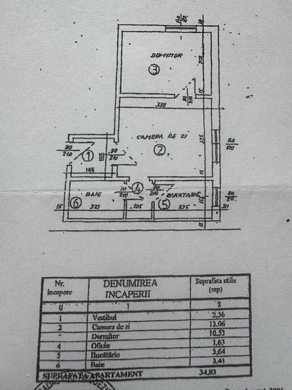 Apartament cu 2 camere semidecomandat în Dumbrăvița
