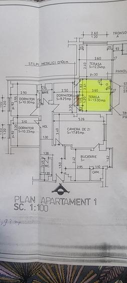 Apartament cu 4 camere decomandat, mobilat în Ultracentral