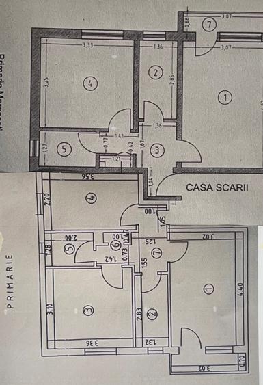 Apartament cu 2 camere nedecomandat în Central