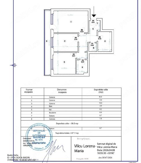 Apartament cu 3 camere decomandat în Drumul Taberei