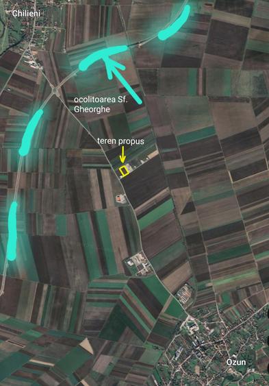 Teren Construcții intravilan de 11800 mp, în Ozun