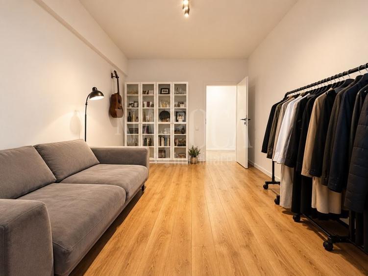 Apartament cu 3 camere semidecomandat în Mărăști