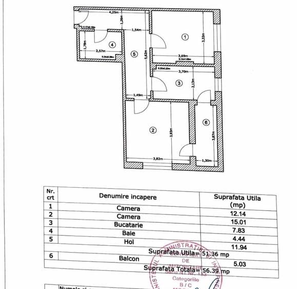 Popesti Leordeni, Str. Solstitiului, Apartament 2 Camere, Confort 1, Decomandat. - 16