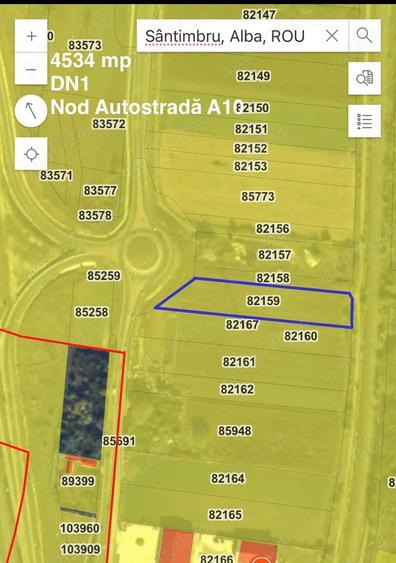 Teren de 4534 mp, în Sântimbru