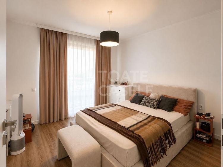 Apartament cu 2 camere semidecomandat, mobilat în Între Lacuri