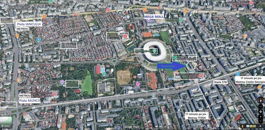 Arena Nationala, Bd. Basarabia, garsoniera mobilata si utilata, centrala proprie - 2