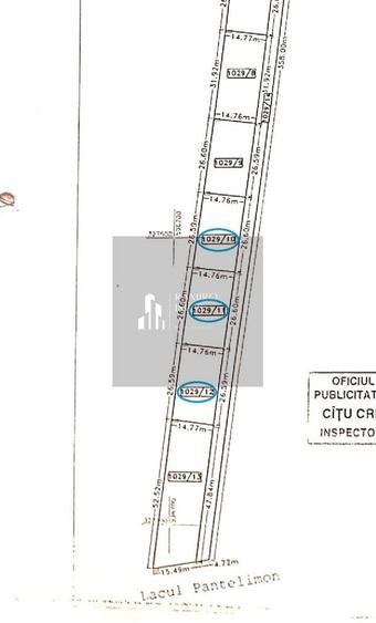Teren Construcții intravilan de 784 mp, în Sud