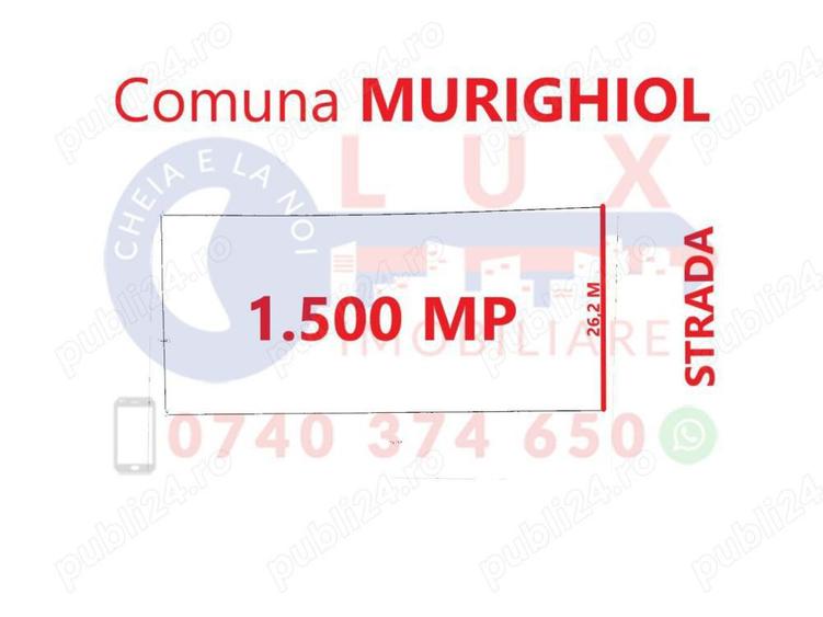 Teren de 1500 mp, în Murighiol