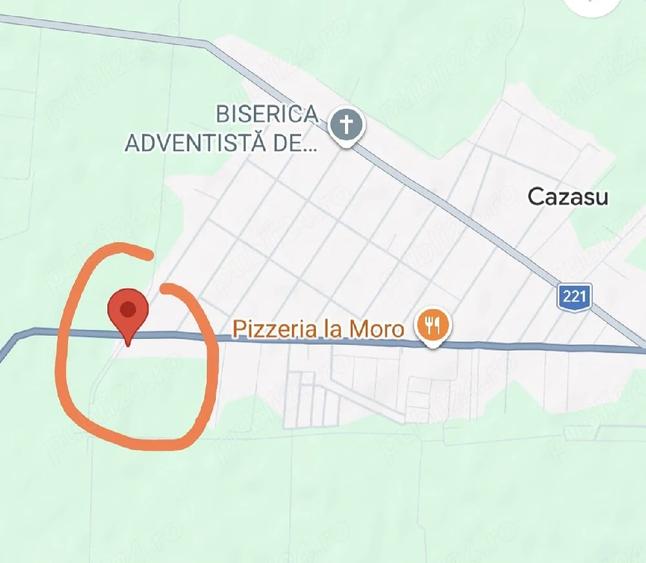 Teren de 3300 mp, în Cazasu