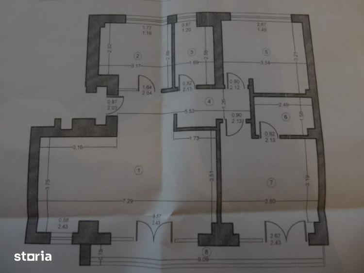 Apartament cu 3 camere decomandat în Aviatorilor