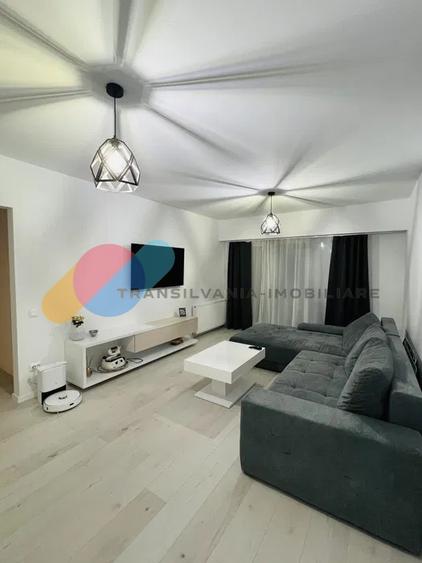 Apartament cu 2 camere semidecomandat, mobilat în Apahida