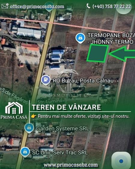 Teren Construcții intravilan de 1920 mp, în Poșta Câlnău