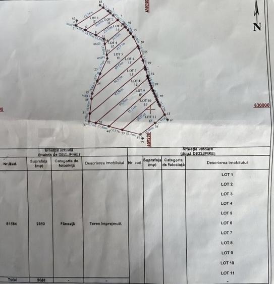 Teren Construcții extravilan de 500 mp, în Exterior Nord