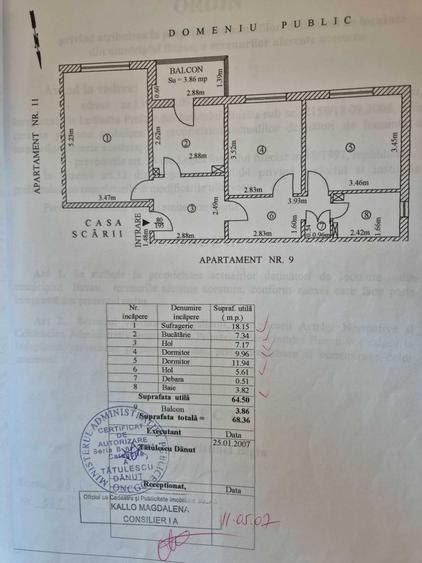 Apartament cu 3 camere decomandat în Dorobanți 2