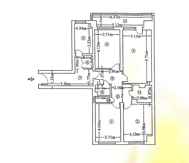 Apartament cu 4 camere decomandat în Obor