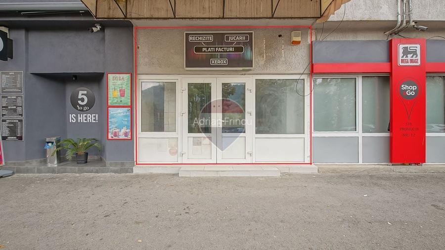 Închiriez spațiu comercial, 80 mp, Str Prunului, Noua