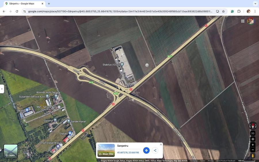 Teren agricol intravilan de 41476 mp, în Sânpetru