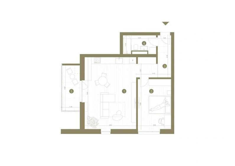 Apartament cu 2 camere în Pârneava