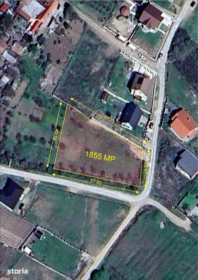 Teren de 1855 mp, în Paleu
