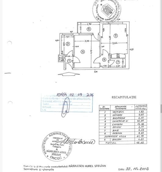 Apartament cu 2 camere semidecomandat în Nord