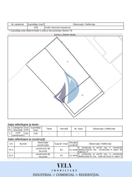 Casă individuală cu 4 camere cu Teren 218 Mp în 7 Noiembrie