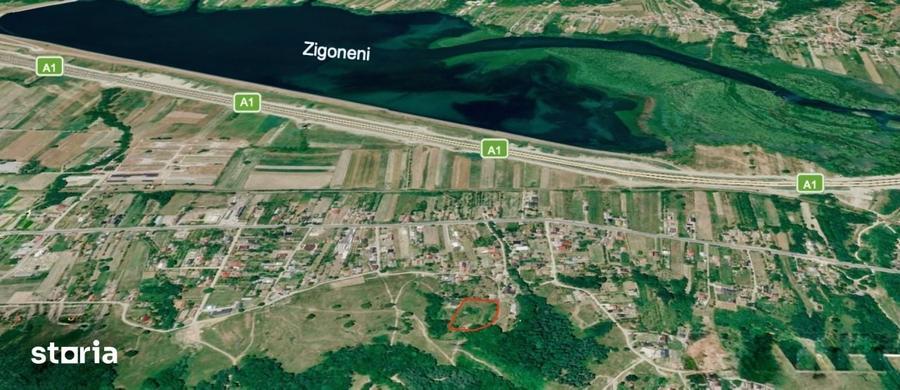 Teren de 2500 mp, în Băiculești