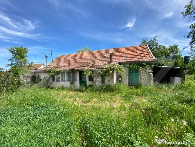 Casă cu 2 camere cu Teren 1500 Mp în Moșnița Nouă